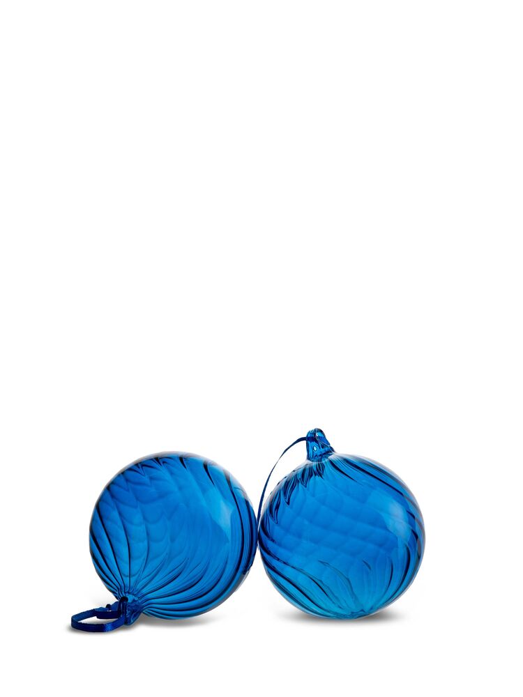 Christmas ornaments Opacity M 2pcs Blue
