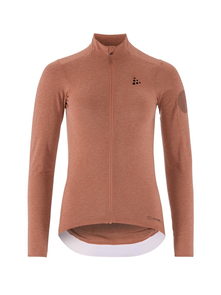 Core Bike Essence Wool LS Jersey W från Craft i Rosy