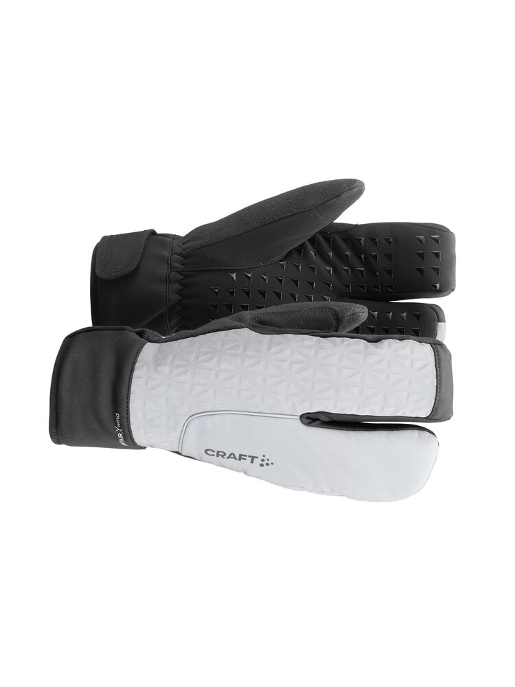 Adv SubZ Siberian Split Finger glove från Craft i Silver reflective/Svart