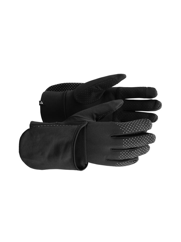 Craft Lumen Fleece Hybrid Glove 2 - Black AW25 [999000] / 10/L