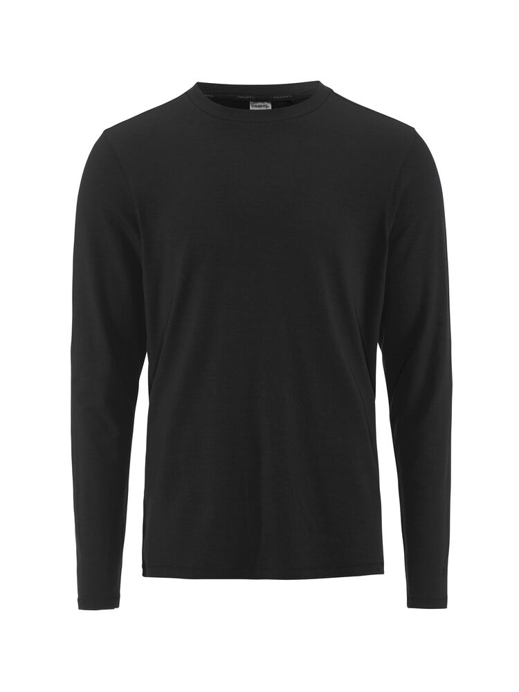 Craft Wool Jersey LS CN M - Black AW25 [999000] / XS