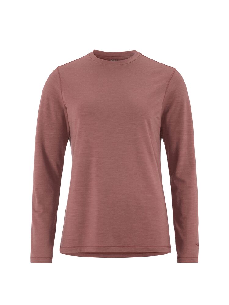 Craft Wool Jersey LS CN W - Rose Brown (retail) [473000] / XS