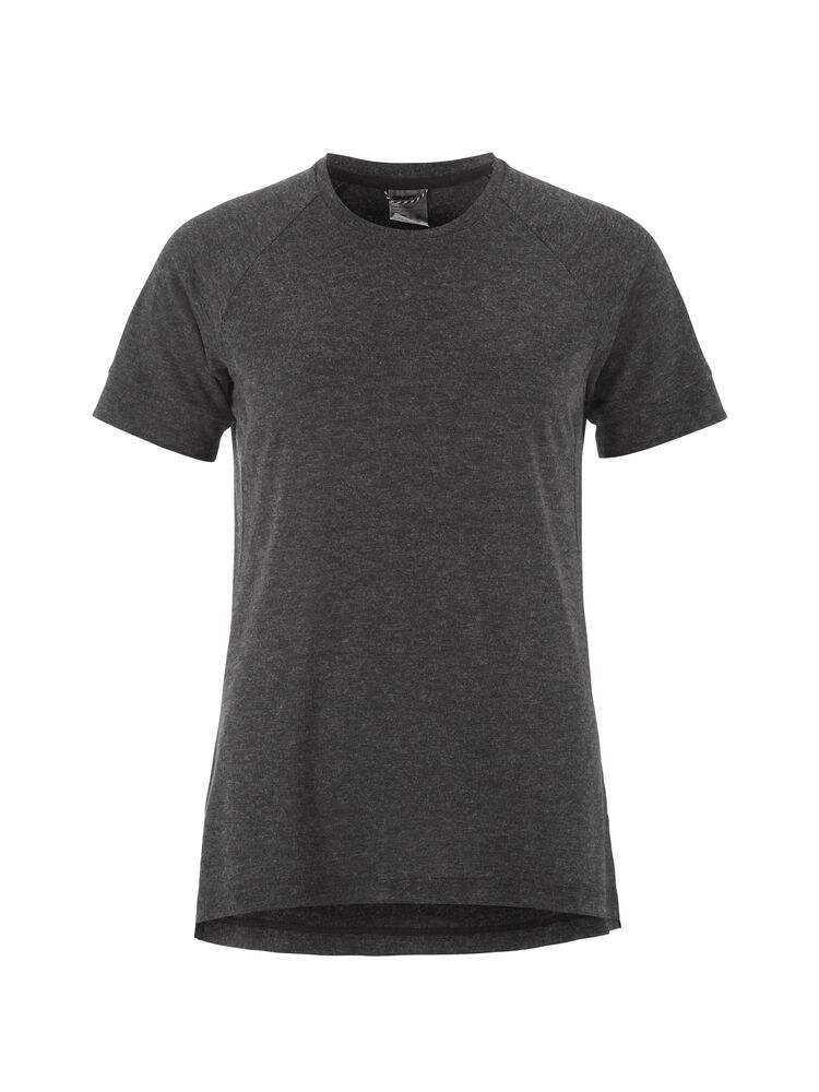 Craft Wool SS Tee W - Black Melange [999200] / XS