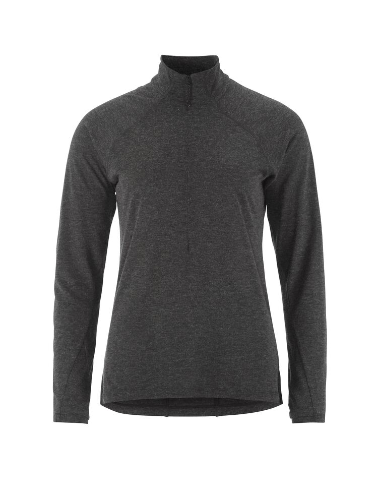Craft Wool LS Tee W - Black Melange [999200] / XS