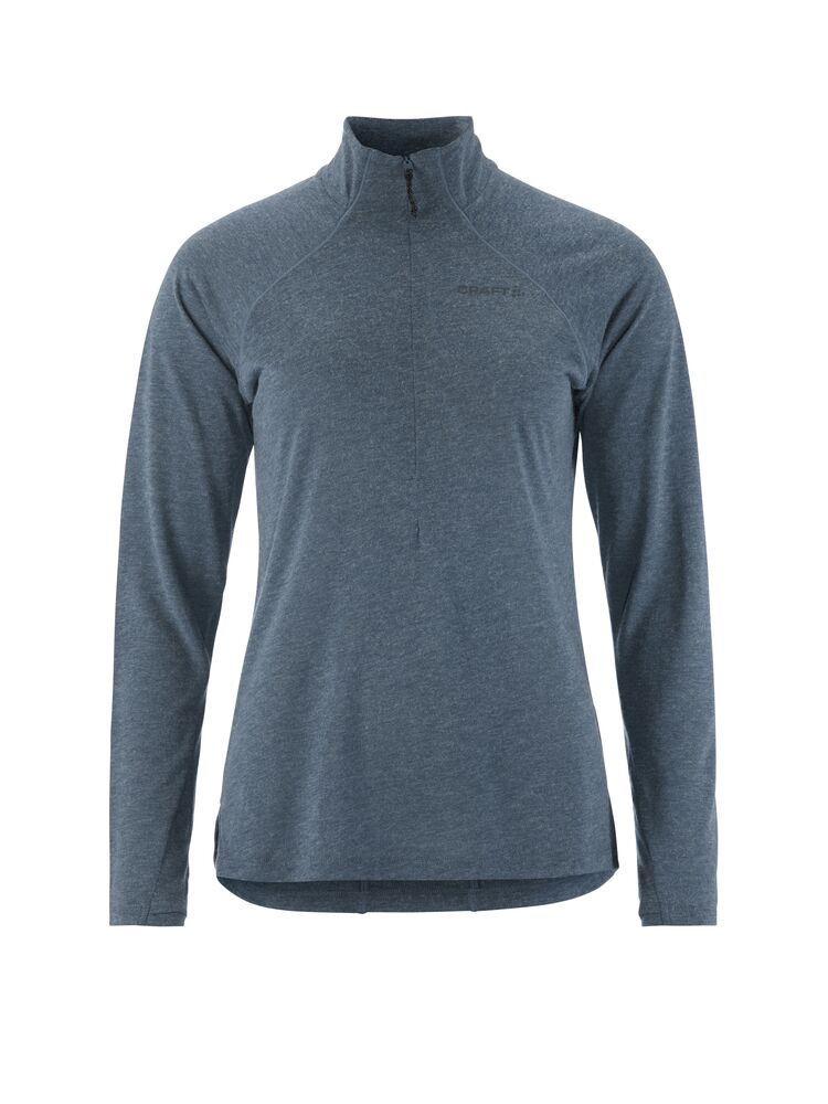 Wool LS Tee W från Craft i Ensign/Melange