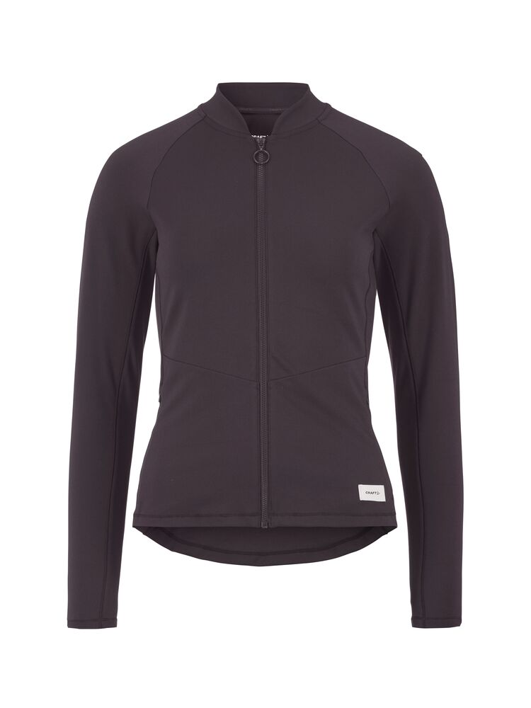 Collective Zip Sweater W från Craft i Dk plum