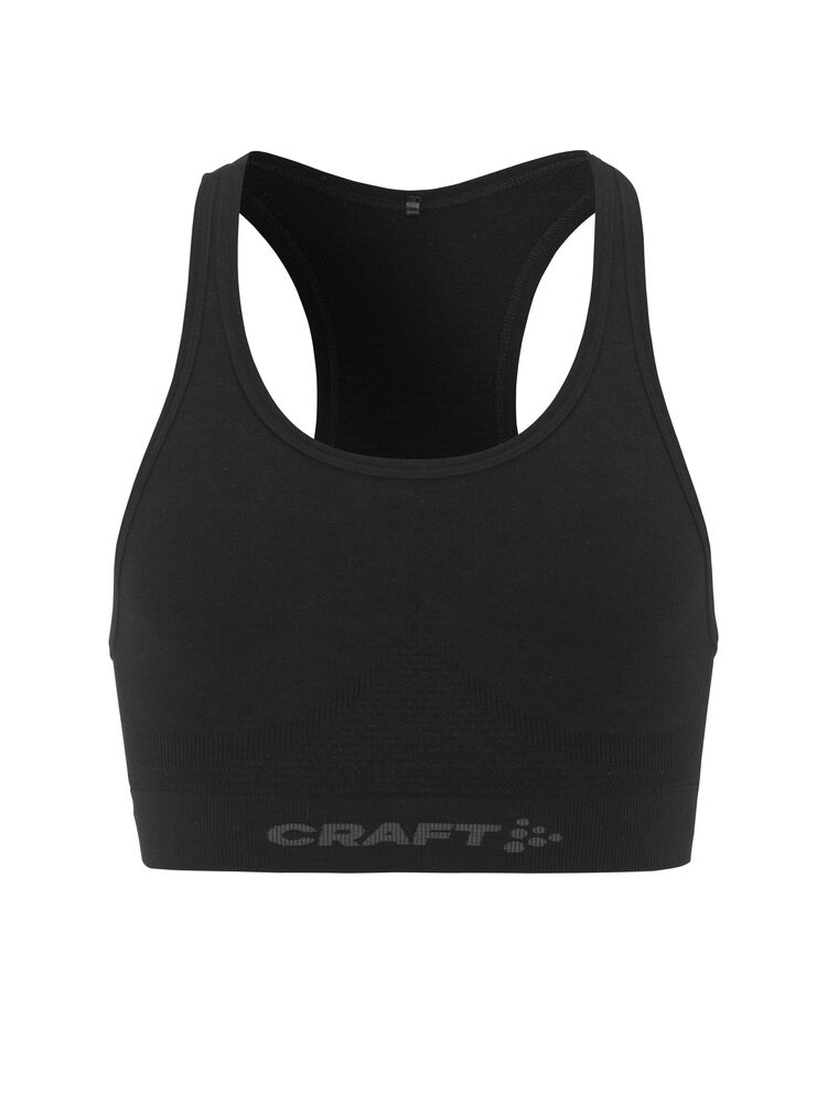 Craft Wool Seamless Bra W - Black AW25 [999000] / M/L