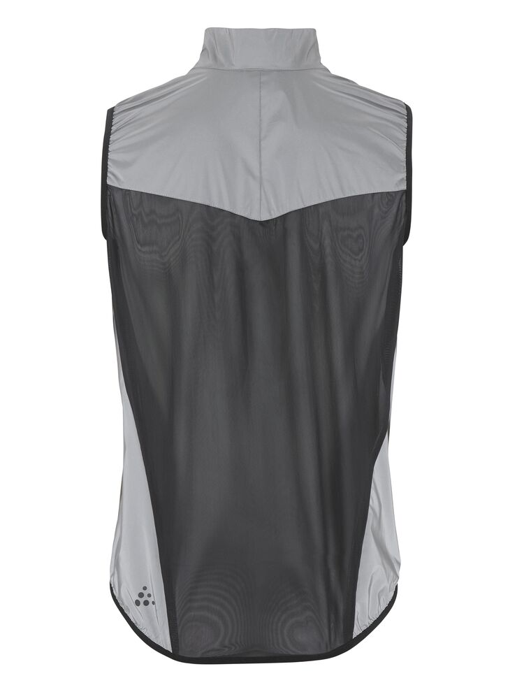 Craft Adv Essence Lumen Wind Vest M - Silver reflective/Black [926999] / XS