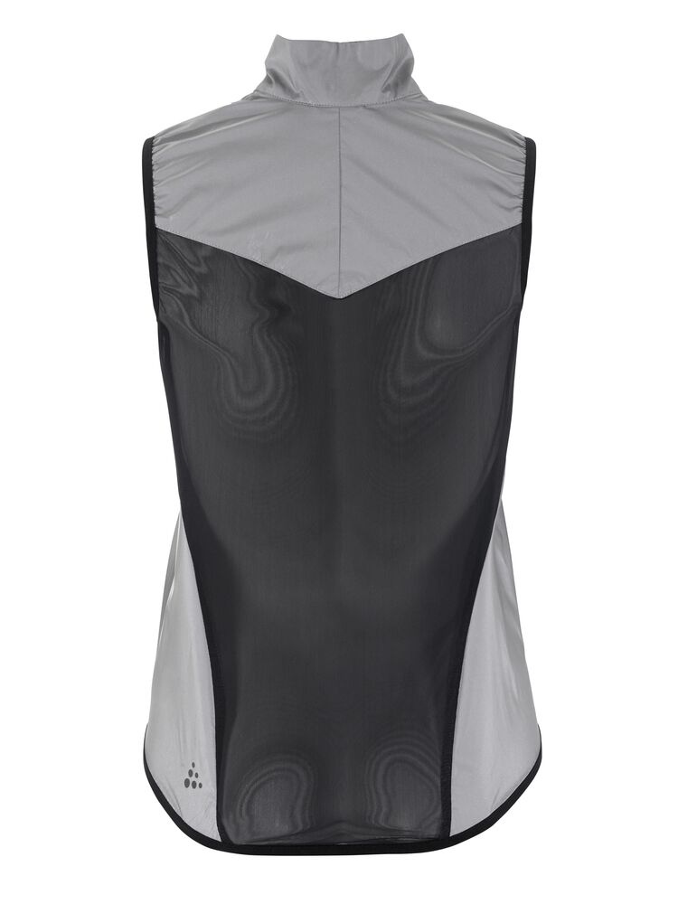 Craft Adv Essence Lumen Wind Vest W - Silver reflective/Black [926999] / XS
