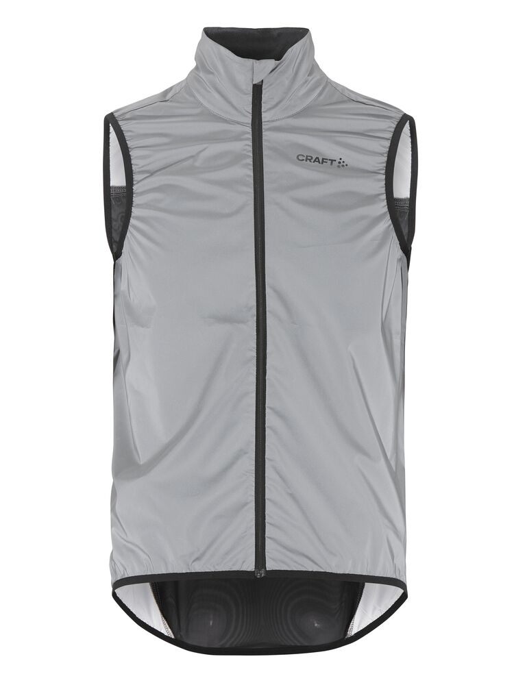 Craft Adv Essence Lumen Wind Vest M - Silver reflective/Black [926999] / XS
