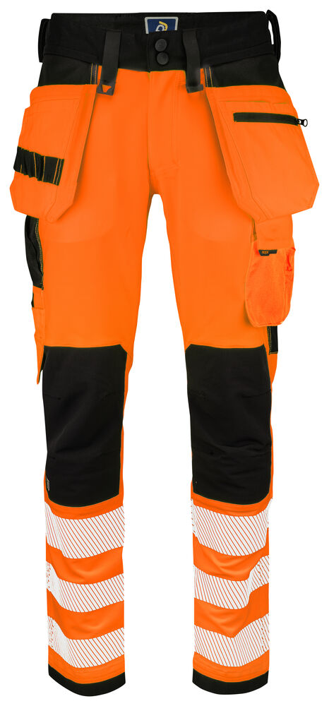 Projob 6573 BUKS FULD STRETCH EN ISO 20471 KLASSE 2 - Orange/Black [1799] / C44