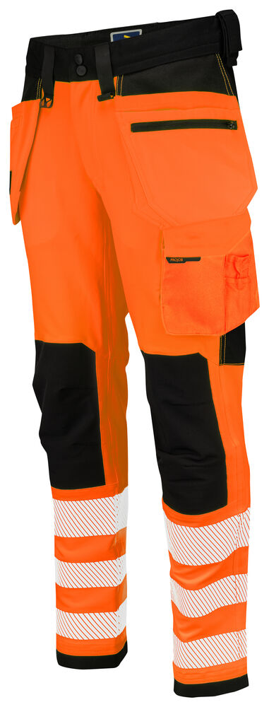 Projob 6573 BUKS FULD STRETCH EN ISO 20471 KLASSE 2 - Orange/Black [1799] / C44
