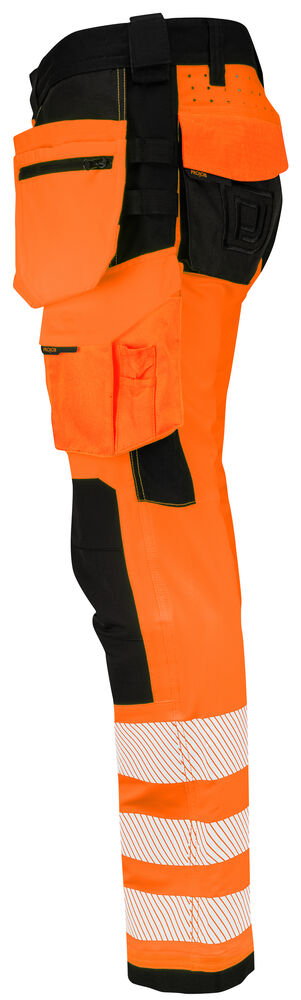 Projob 6573 BUKS FULD STRETCH EN ISO 20471 KLASSE 2 - Orange/Black [1799] / C44
