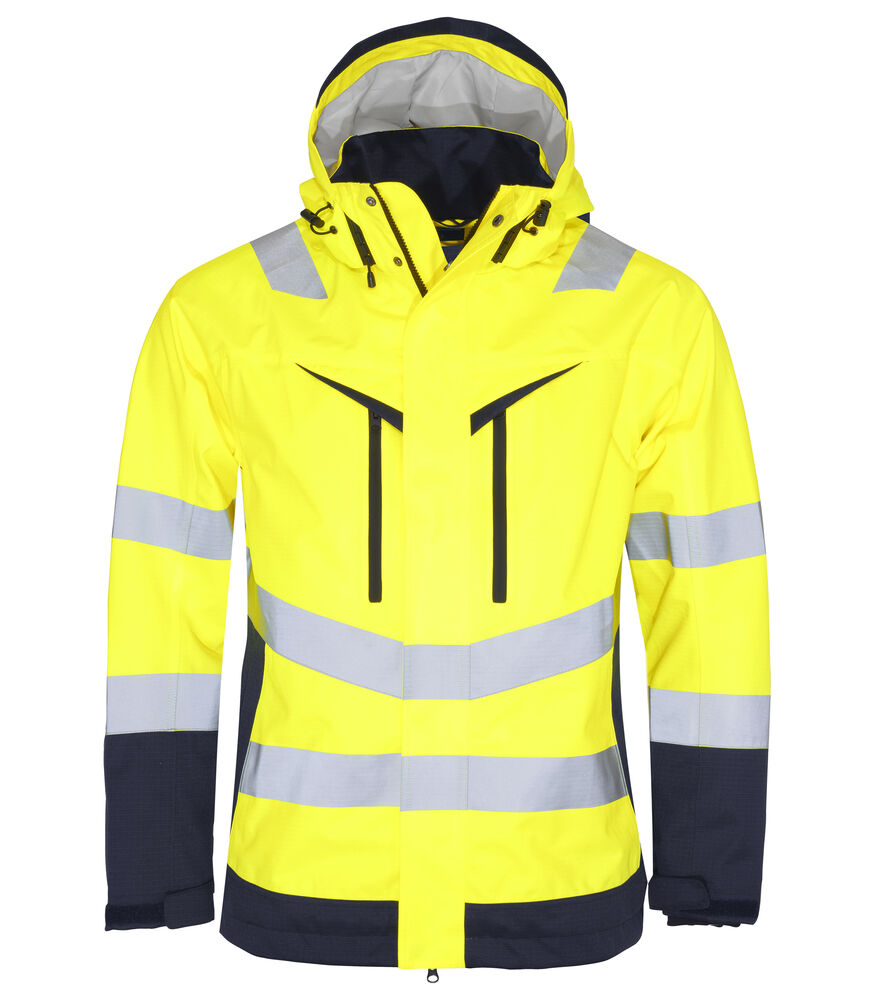 6455 SHELLJACKET EN ISO 20471 CLASS High Visibility Texet Workwear
