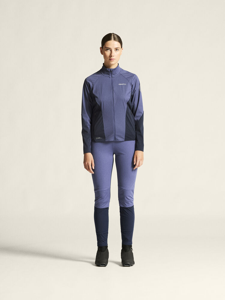 Craft PRO Nordic Race Wind Tights 2 W - Aerinite/Blaze [388396] / XS