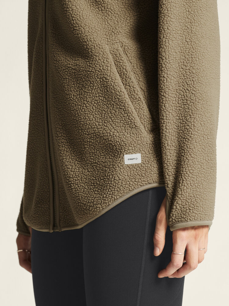 Craft Join Pile Fleece FZ Hood W - Taupe (retail) [240000] / XS