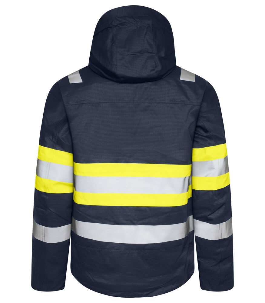 Projob 6454 FORET JAKKE EN ISO 20471 KLASSE 1 - Yellow/Navy [10] / XS