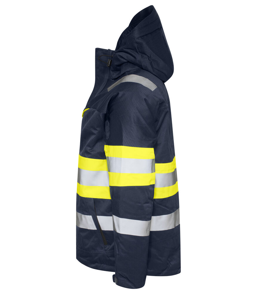 Projob 6454 FORET JAKKE EN ISO 20471 KLASSE 1 - Yellow/Navy [10] / XS