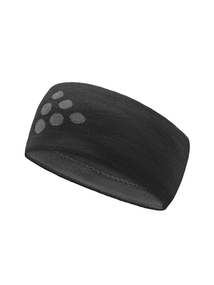 Craft Nordic Training Merino Headband - Black AW25 [999000] / L/XL