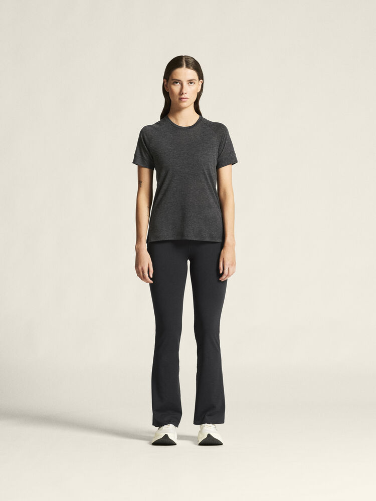 Craft Wool SS Tee W - Black Melange [999200] / XS