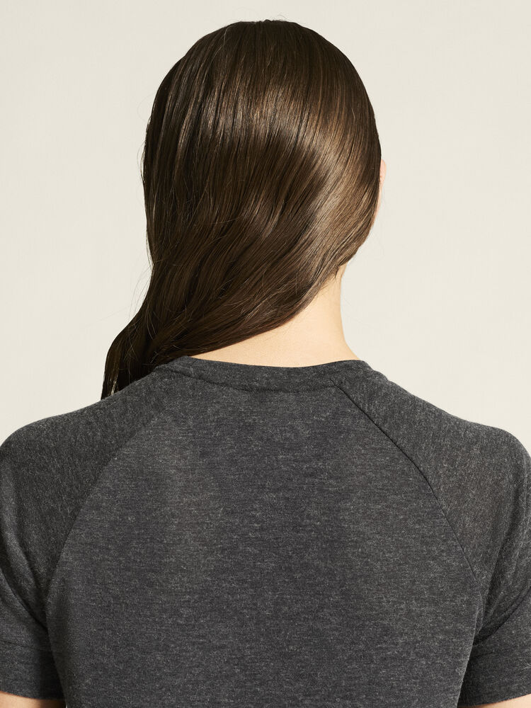 Craft Wool SS Tee W - Black Melange [999200] / XS