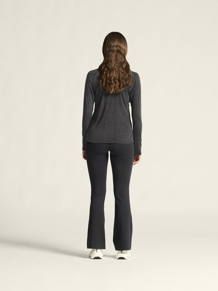 Craft Wool LS Tee W - Black Melange [999200] / XS