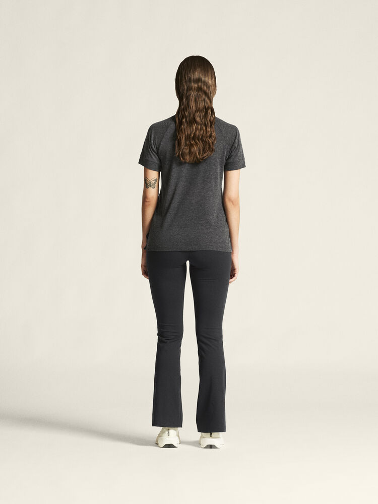 Craft Wool SS Tee W - Black Melange [999200] / XS
