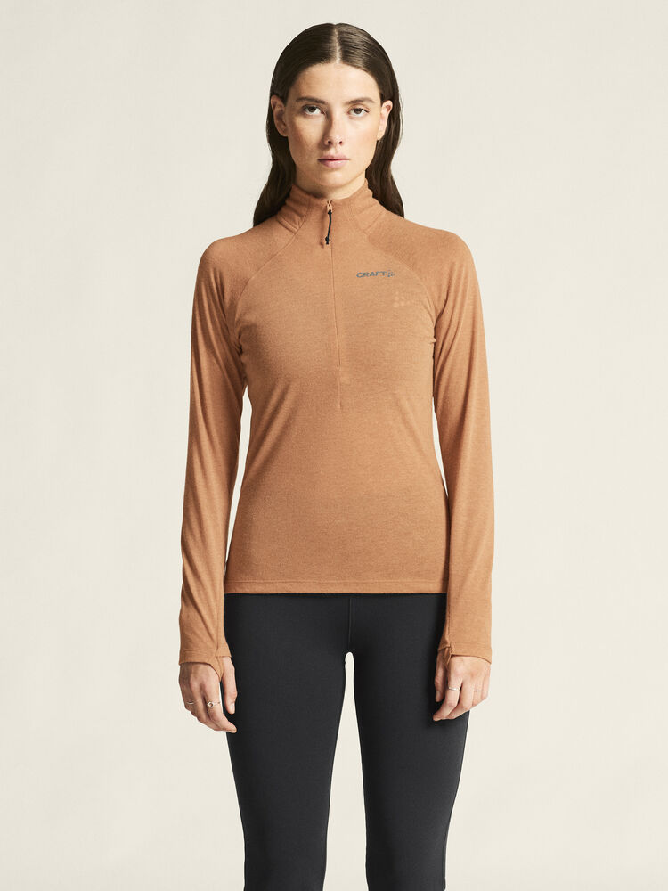 Craft Wool LS Tee W - Syrup/Melange (retail) [246200] / XS