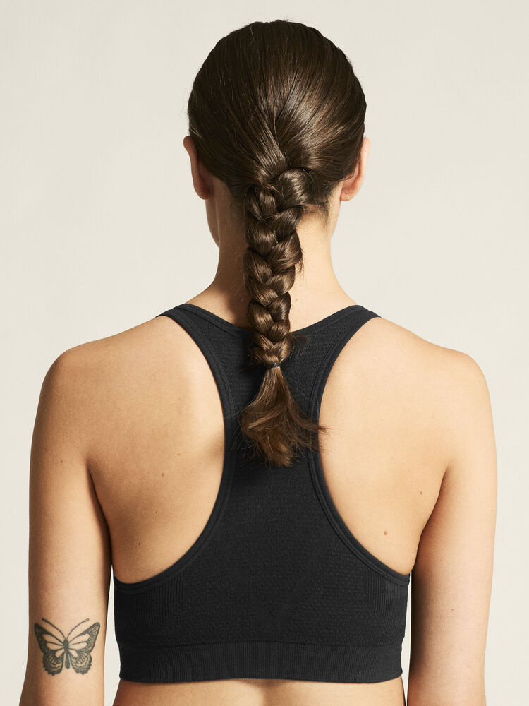 Craft Wool Seamless Bra W - Black AW25 [999000] / M/L