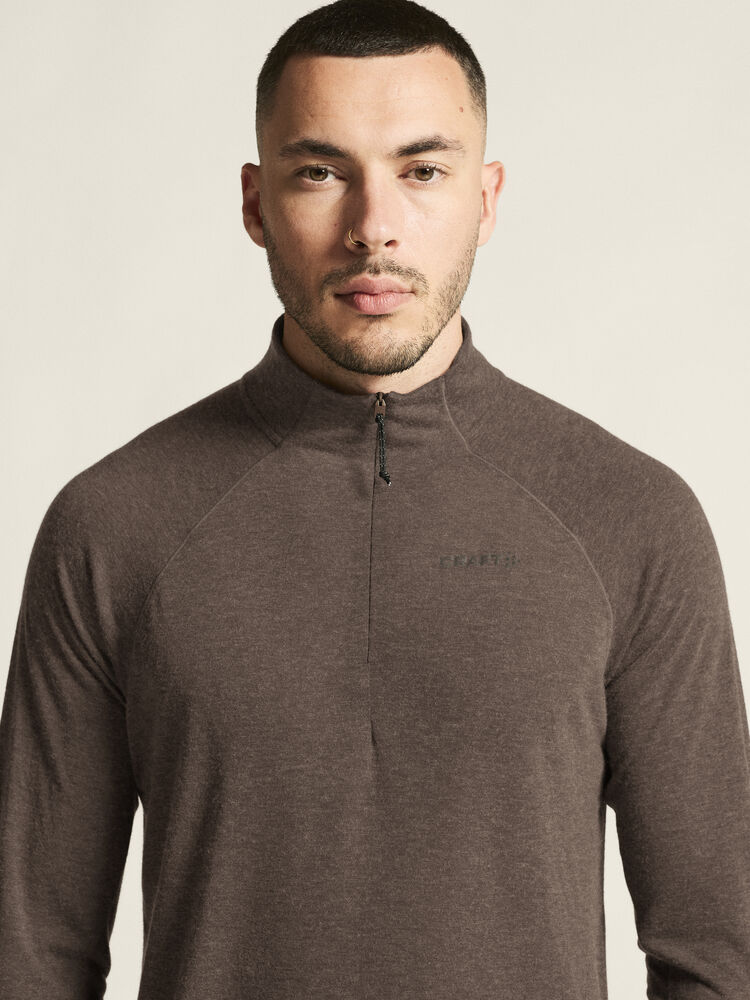 Craft Wool LS Tee M - Prune/Melange [286200] / XS