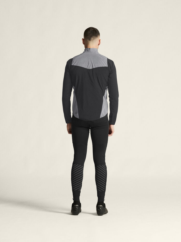 Craft Adv Essence Lumen Wind Vest M - Silver reflective/Black [926999] / XS