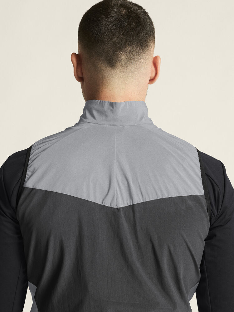 Craft Adv Essence Lumen Wind Vest M - Silver reflective/Black [926999] / XS