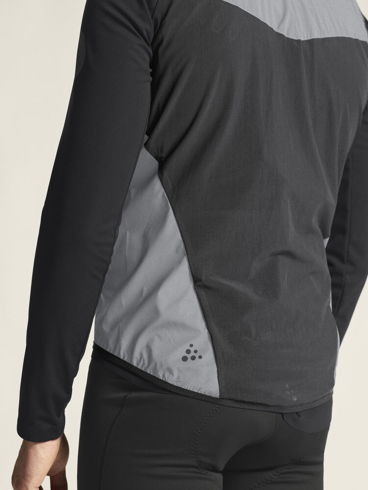 Craft Adv Essence Lumen Wind Vest M - Silver reflective/Black [926999] / XS