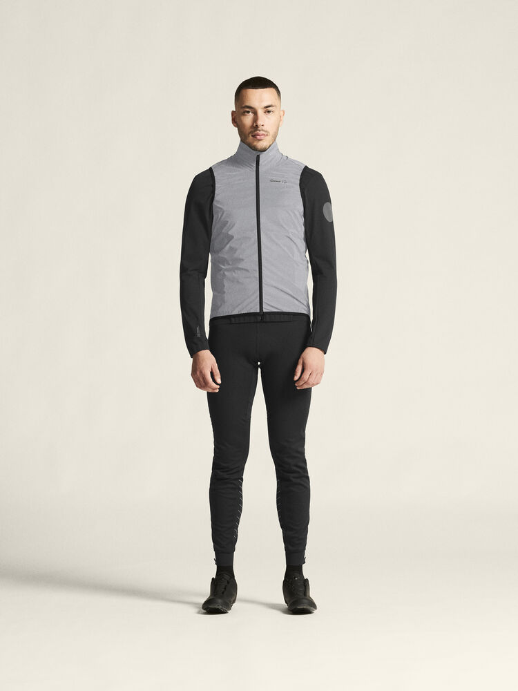 Craft Adv Essence Lumen Wind Vest M - Silver reflective/Black [926999] / XS