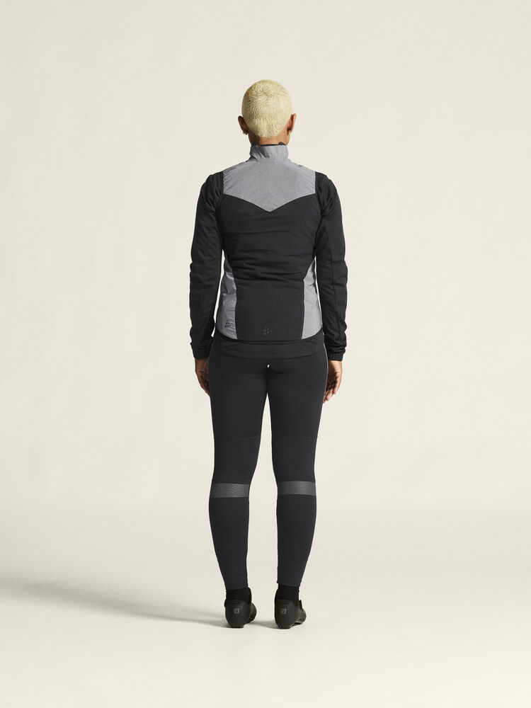 Craft Adv Essence Lumen Wind Vest W - Silver reflective/Black [926999] / XS