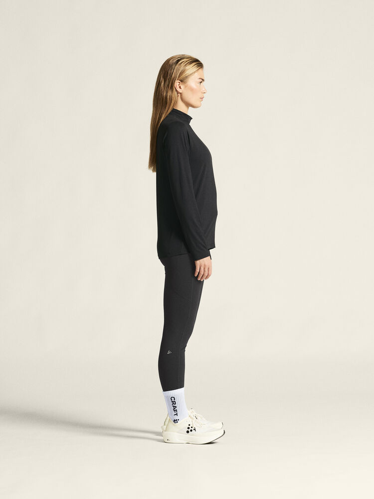 Craft Flow MN LS W - Black Melange [999200] / XS