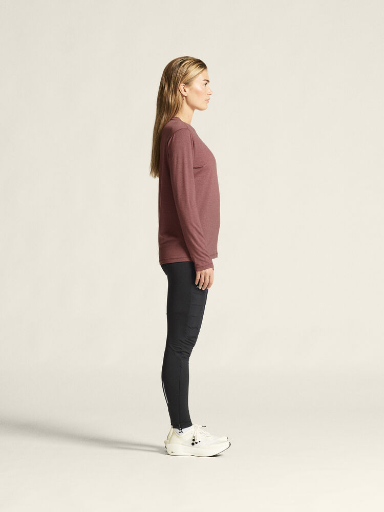 Craft Wool Jersey LS CN W - Rose Brown (retail) [473000] / XS