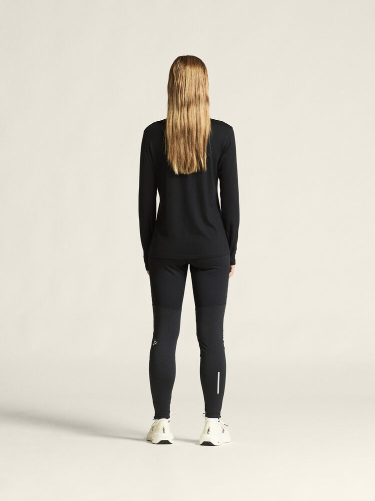 Craft Wool Jersey LS CN W - Black AW25 [999000] / XS