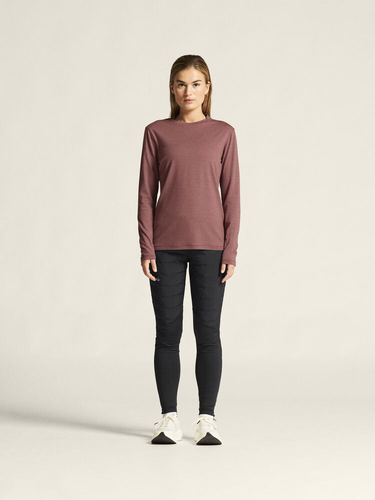 Craft Wool Jersey LS CN W - Rose Brown (retail) [473000] / XS