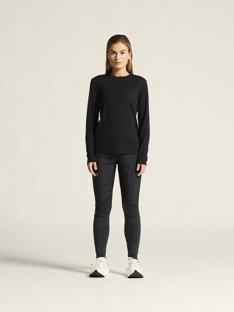 Craft Wool Jersey LS CN W - Black AW25 [999000] / XS