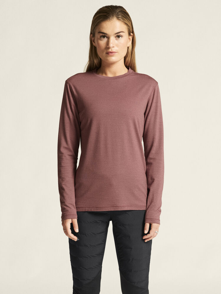 Craft Wool Jersey LS CN W - Rose Brown (retail) [473000] / XS