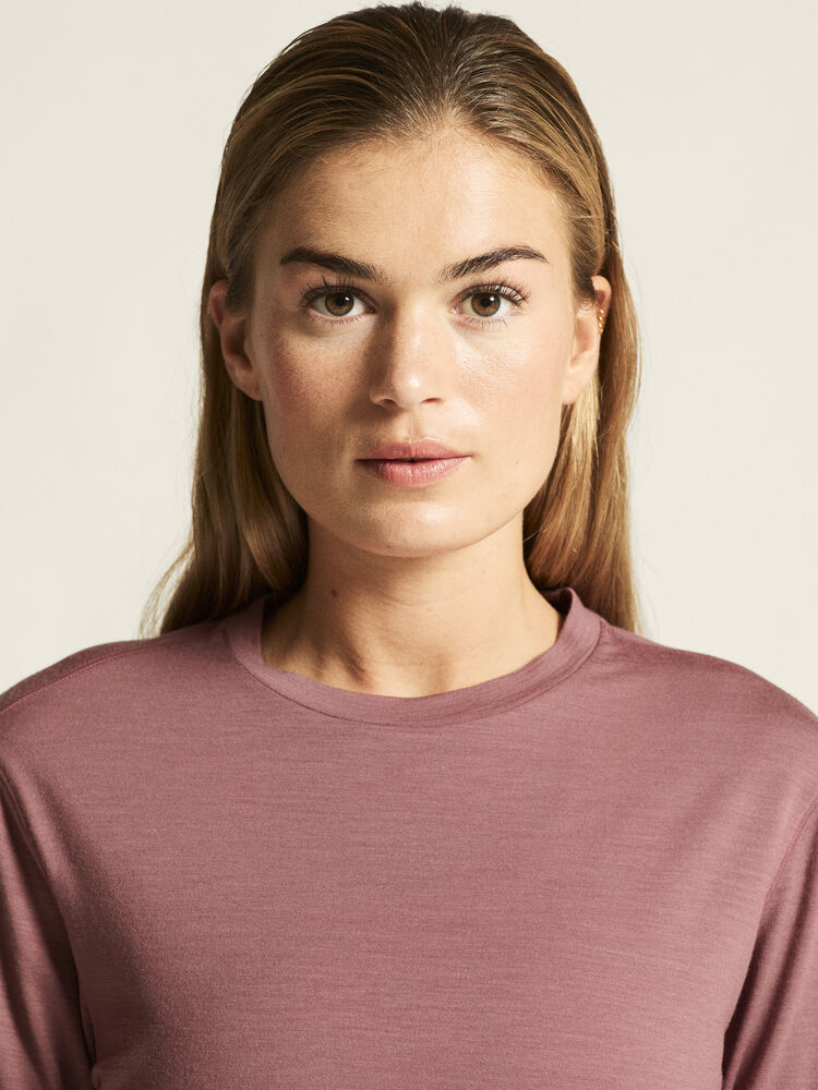Craft Wool Jersey LS CN W - Rose Brown (retail) [473000] / XS
