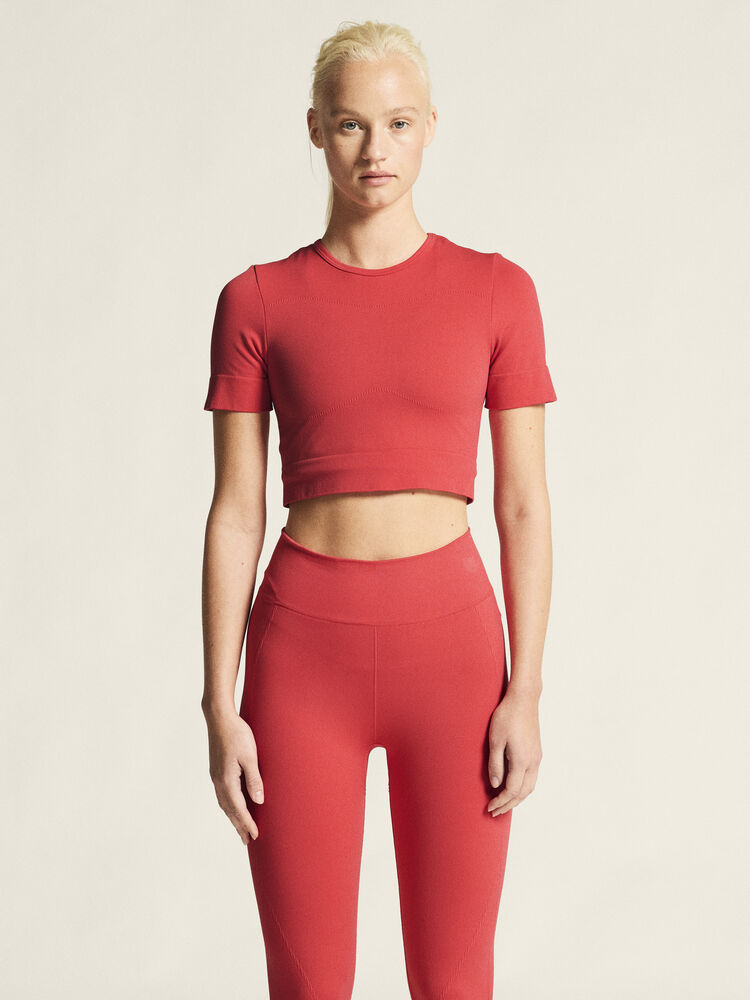 Craft Collective Seamless Cropped SS Top W - Poppy (retail) [452000] / L/XL