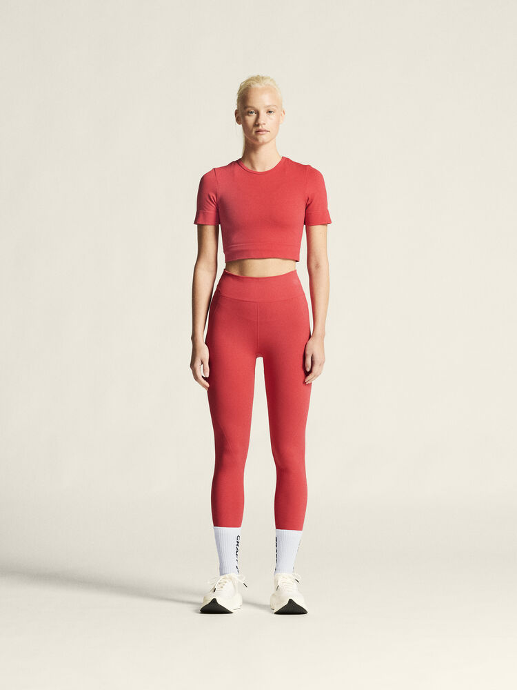 Craft Collective Seamless Cropped SS Top W - Poppy (retail) [452000] / L/XL