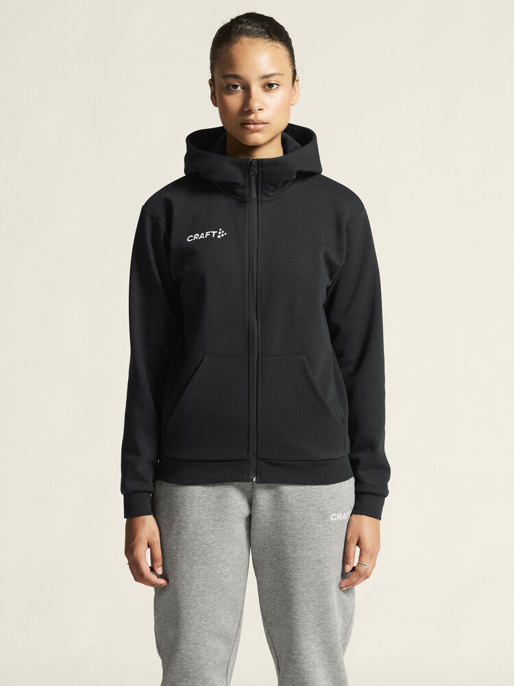 Craft Community 2.0 Logo Fz Hoodie W - Black AW25 [999000] / XS
