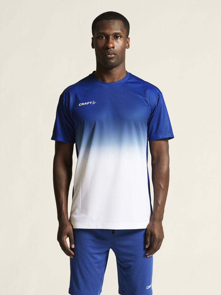 Craft Evolve 2.0 Structured Graphic Jersey M - CLUB COBOLT-WHITE [346900] / XS