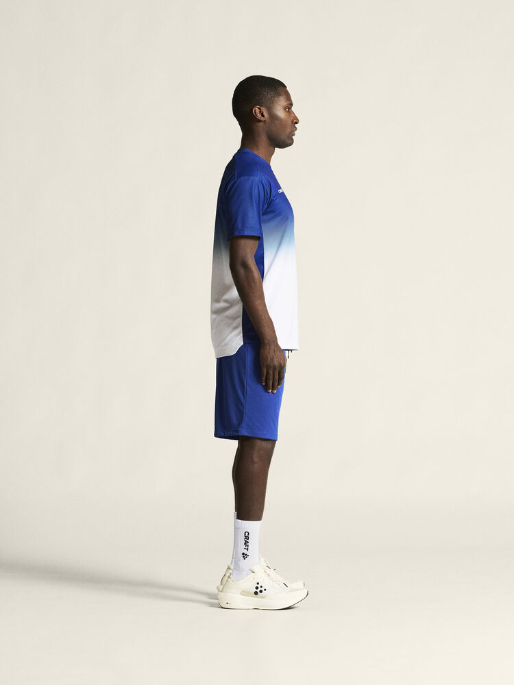 Craft Evolve 2.0 Structured Graphic Jersey M - CLUB COBOLT-WHITE [346900] / XS