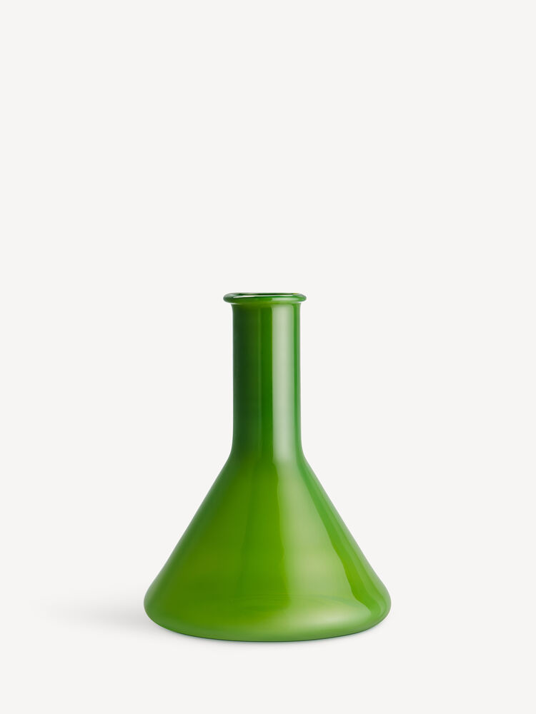 Lab Measuring Flask Vase Green 192Mm