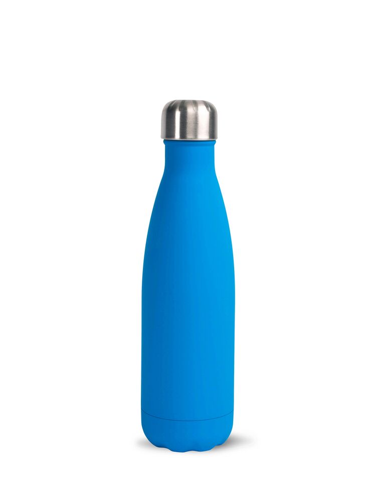 Nils steel bottle rubber finish light blue 12/24H,