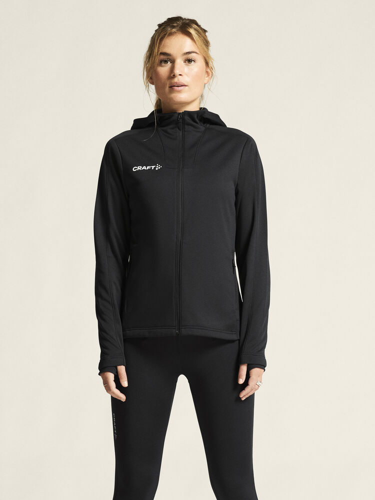 Craft Evolve 2.0 Brushed Hood Jacket W - Black AW25 [999000] / XS